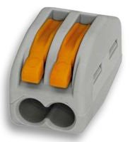 Клемма 222-412 многоразовая, универсальная, 2-проводная (0,08-2,5 (4) мм2) , 40шт. (аналог Wago), Netko РАСПРОДАЖА Клемма 222-412 многоразовая, универсальная, 2-проводная (0,08-2,5 (4) мм2) , 40шт. (аналог Wago), Netko РАСПРОДАЖА